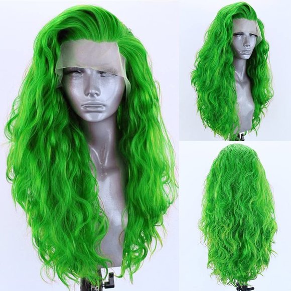 Green Kinky Lace Wig